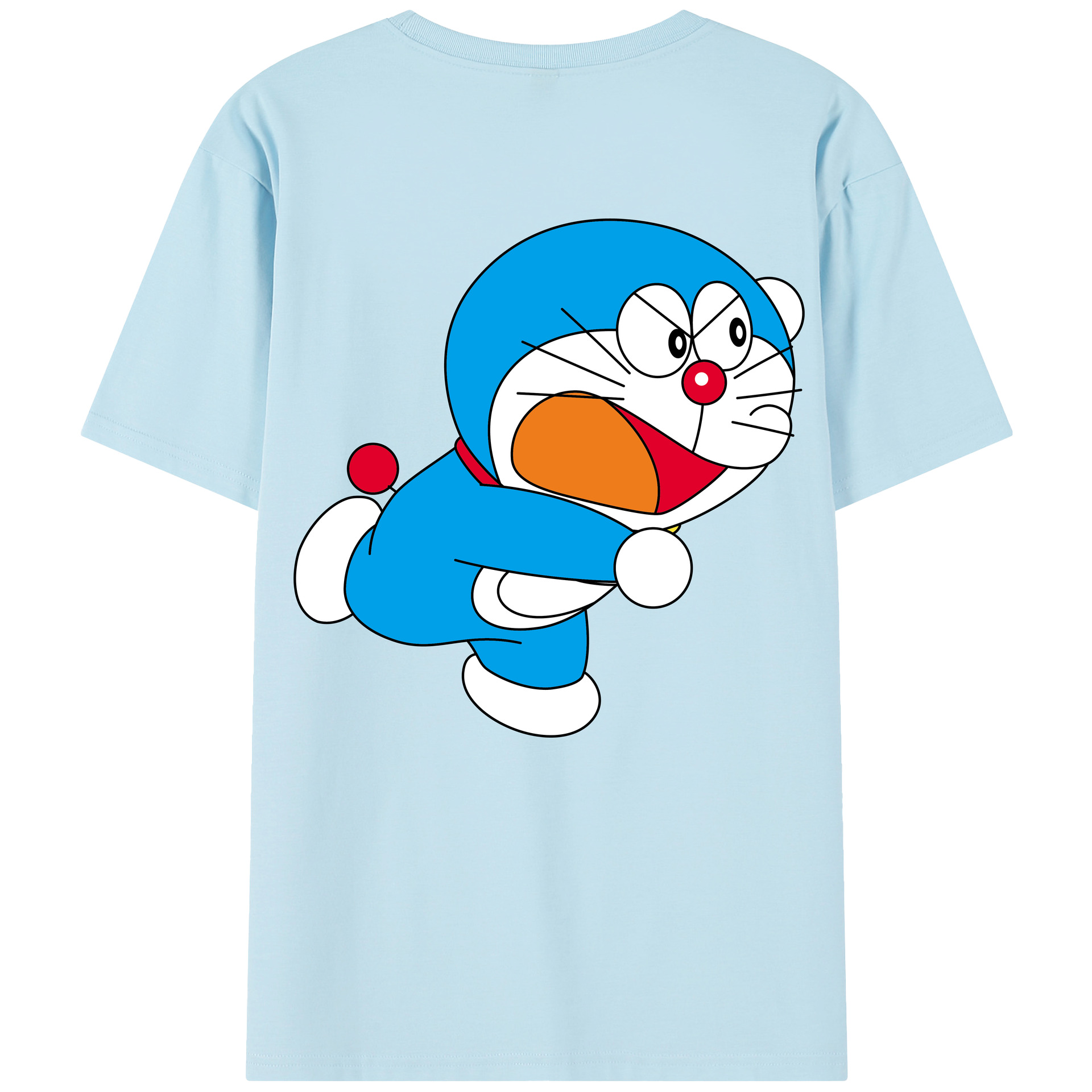 （画像用） ドラえもん Doraemon 綿100％半袖Tシャツ（背面プリント）